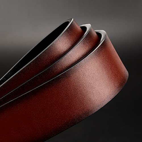 Image of maikun Mens Casual Dress Belt, Mens Leather Black Belt, Casual Wear Jeans Pants