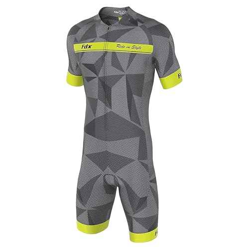 Produktfoto von FDX Triathlon Anzug Herren 3D Gel Polsterung Trisuit Herren Yellow,L