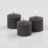 Richland Votive Candles Black Unscented 10 Hour Burn Set of 72