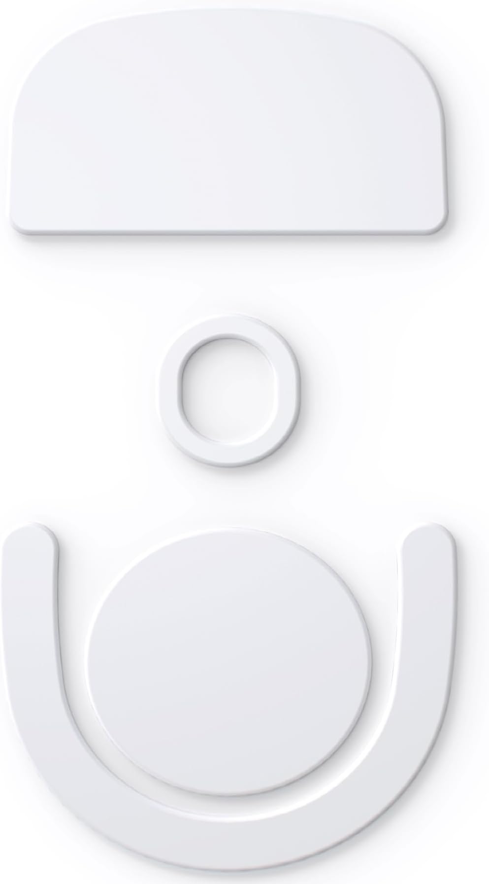 PWNAGE SmoothGlide PTFE Rounded Replacement Mouse Skates Feet for G Pro X 2 Logitech Superlight GPX 2, Ultra-Smooth and Durable, 3M Adhesive, Gaming Mouse White