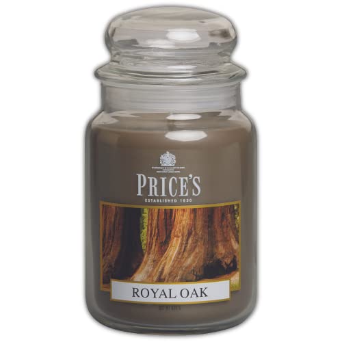 Price's - Royal Oak Large Jar Candle - Sweet, Delicious, Quality Fragrance - Long Lasting Scent - Up to 150 Hour Burn Time