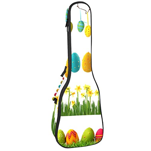 JRHEJTHH Durable Ukulele Bag Water Resistent Ukulele Case with Adjustable Shoulders for 21 23 24 inch Thick Padding Colorful Easter Eggs - Les Beatles, Paul McCartney, John Lennon, RIngo Starr, George Harrison JRHEJTHH Durable Ukulele Bag Water Resistent Ukulele Case with Adjustable Shoulders for 21 23 24 inch Thick Padding Colorful Easter Eggs