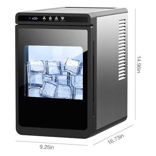 Kikihouse Clear Ice Cube Maker de Sobremesa, 3 Cubos Grandes miniatura 2