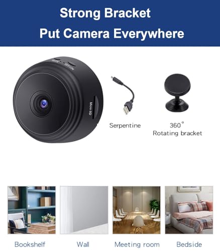 Senri A9 3 Pack Hidden Spy Camera, Wifi Mini Hd 1080P Wireless Camera For Home Office Security thumb #6