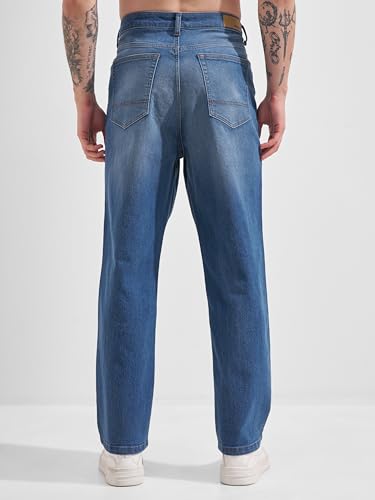 Image of Highlander Men's Straight Relaxed Fit Jeans | Stretchable | Everyday Comfort & Style| Jeans for Man|Premium Cotton Blend