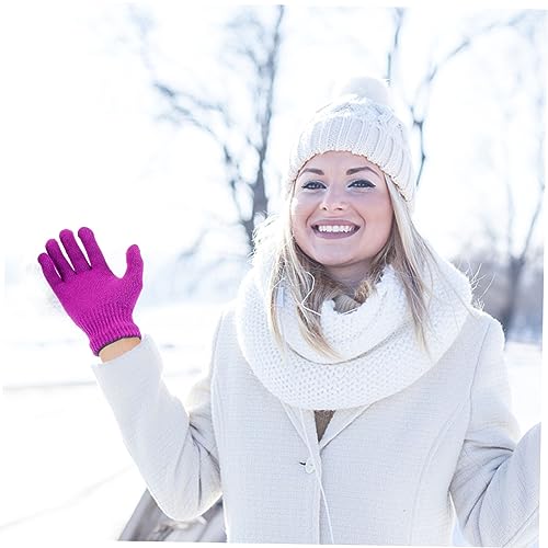 Guantes de cashmere térmicos Minkissy transpirables para frío extremo 5