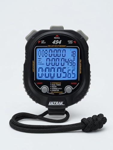 Ultrak Electro-Luminescent 300 Lap Memory Stopwatch