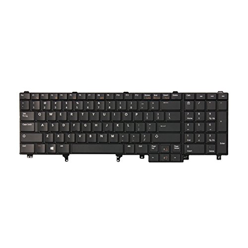 Replacement Keyboard for Dell Latitude E5520 E5520m E5530 E6520 E6530 E6540 Laptop Without Pointer and Backlight