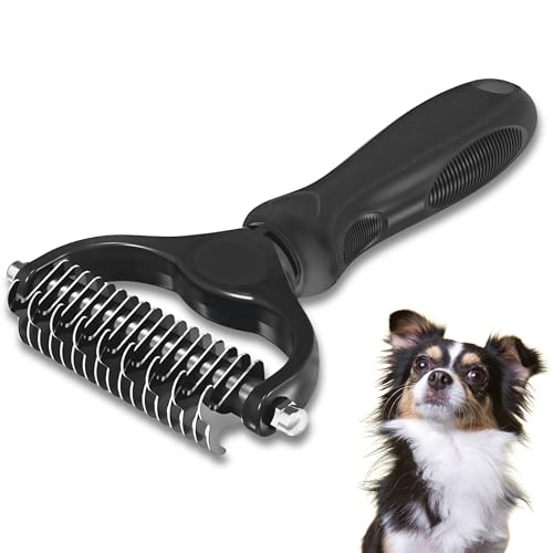 Cepillo Para Perros, Peine Para Perros y Gatos, Apto Para Pelo Corto y Largo, Peine Para Perros, Pelo Sano y Brillante, Cepillo Profesional De Mascotas, Facilita Desenredo y Elimina Nudos, Pet Brush
