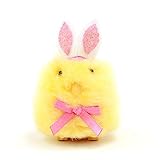 Easter Jubilee Palm Pet Yellow Chick Pink Bunny Ears Chrips Measures 4' by 3'