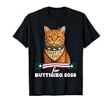 Cat Ladies for Pete Buttigieg 2028 for President Orange Cat T-Shirt