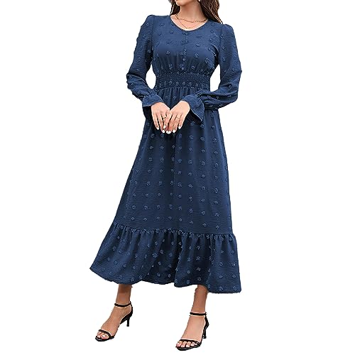 Robe femme été longue bohème en mousseline légère pour rester fraîche malgré la chaleur