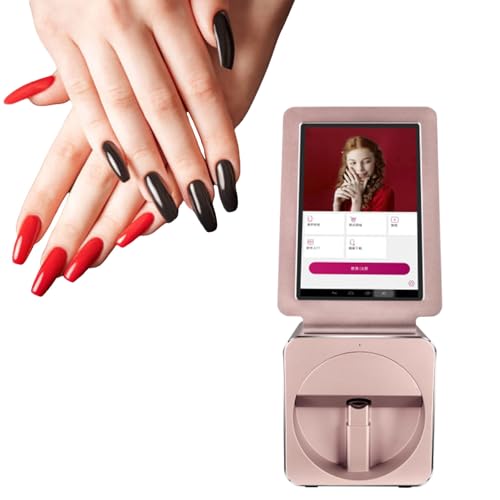 Impresora De UñAs MóVil Digital De Escritorio - Pantalla TáCtil De 10,1 Pulgadas - Mini MáQuina De Pintura De UñAs, PatróN De Bricolaje, Impresora De UñAs De Arte Inteligente AutomáTica