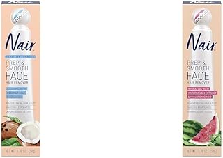 Prep & Smooth Face Exfoliating Facial Hair Remover Bundle with Collagen and Hyaluronic Acid, 1.76 oz
