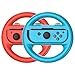 Produktbild Switch Steering Wheels for Nintendo Switch & OLED Console for JoyCons, Racing Wheels for Mario Kart 8 Deluxe Mariokart Switch Steering Wheel for Joycon Controller Accessories Red Blue