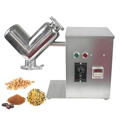 GJBMXSM Kleiner V-Typ Pulvermischer, 2-Liter-Labor-Trockenpulvermischer, Pharma- und Chemiepulvermischer, Rückstandsfreies, kontaminationsfreies Design