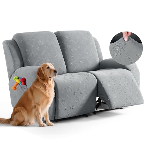 Ruaozz Loveseat Couch Covers, 6 Pieces Recliner Co...