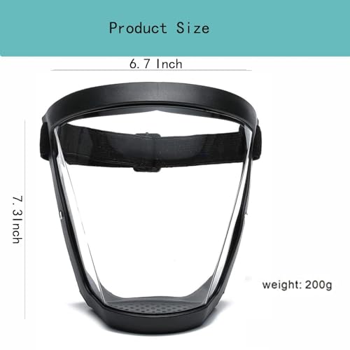 Image of Bubble Face Shield helmet Visor Industrial Safety Coverage Full Face Protector Multipurpose Eye UV-Protective Clear Visibility for men women