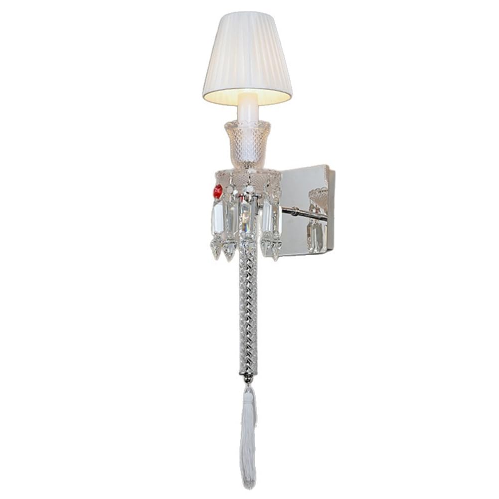 UDSKNV[KSL for European Style Villa and Compatible Luxury Crystal Wall Lamp LED Light B