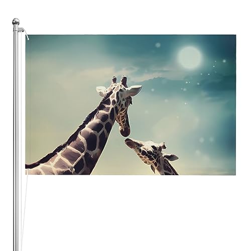 Drapeau amusant 1,2 x 1,8 m avec impression double face pour cour et pelouse
