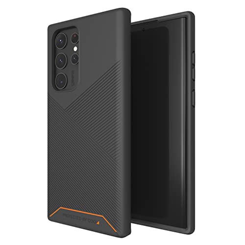 Matériau D3O intégré sur la coque Samsung S22 Ultra Gear4 Denali noire