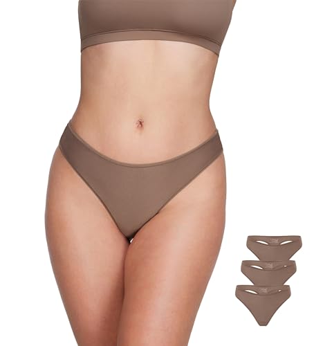 Image of Magneticfit Women's Low Rise Thong | 3 Pack, Soft Stretch Fabric, 100% Cotton Lining, Tagless Comfort, No Cut Finishing, Sexy Underwear, Panties