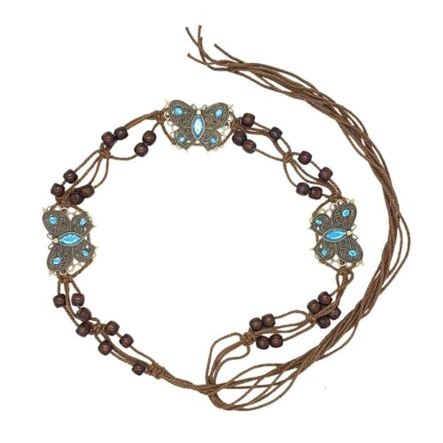 Bohemian Style Woven Handmade Bead Women's Belt Casual Vacation Style Waist Rope2