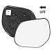 X AUTOHAUX Car Rearview Left Side Heated Mirror Glass with Backing Plate 8151LS 7632A470 for Mitsubishi Outlander