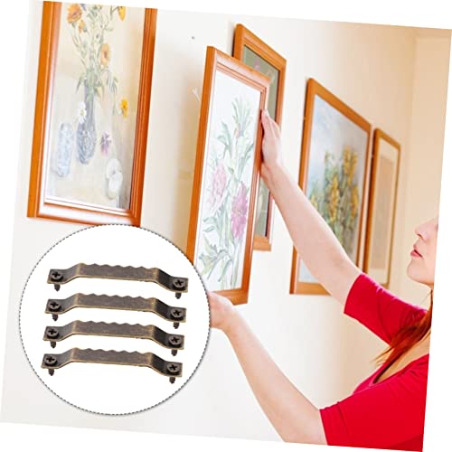 Image of 100pcs Serrated Picture Hangers Screws for Wall Mounting Picture Frame Hooks for Photos Artwork and Decorations for Use