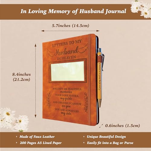 Journal de deuil pour mari lettres commémoratives livre de condoléances - 2