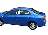Made in USA! Fit 2009-2013 Toyota Corolla Stainless Steel Door Pillar Posts Chrome Cover Window Trim-6pc