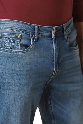 Image of Allen Solly Men's Slim Fit Mid Rise Jeans