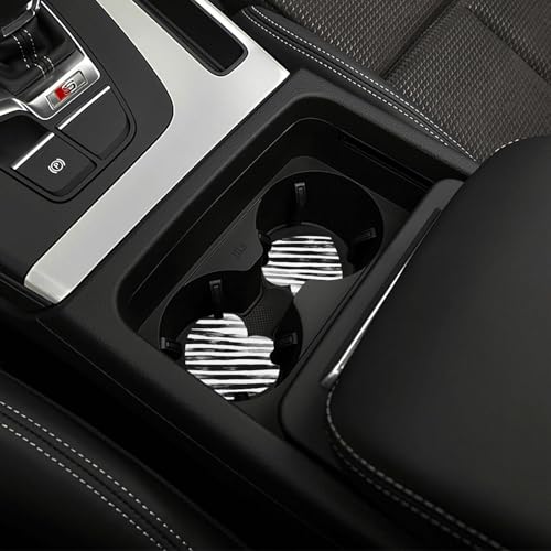 Portavasos para auto 2 piezas negro y blanco miniatura 6