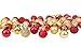 Produktbild Toyland® - Set mit 64 Mini-Weihnachtskugeln, 32 rot, 32 Gold, 2,5 cm (25 mm)