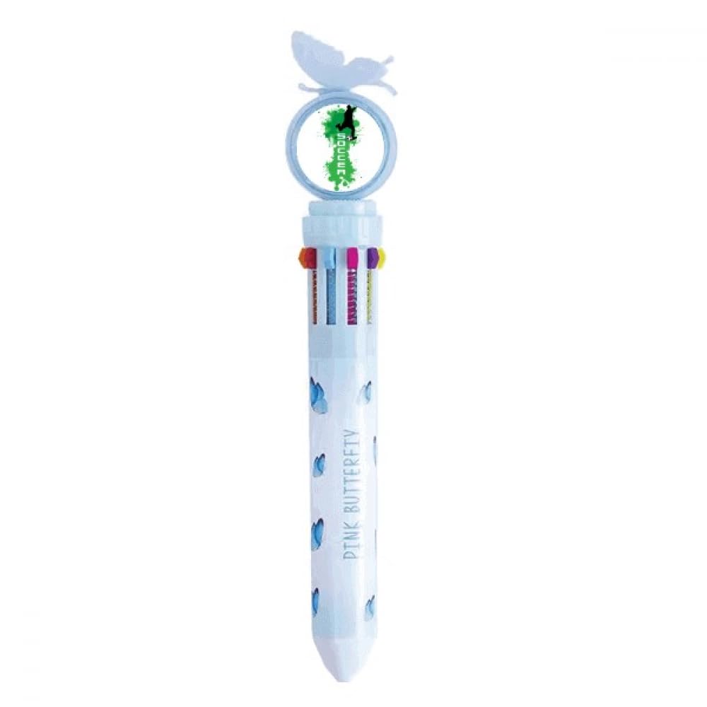 Stylo à bille rétractable multicolore football pour fournitures scolaires