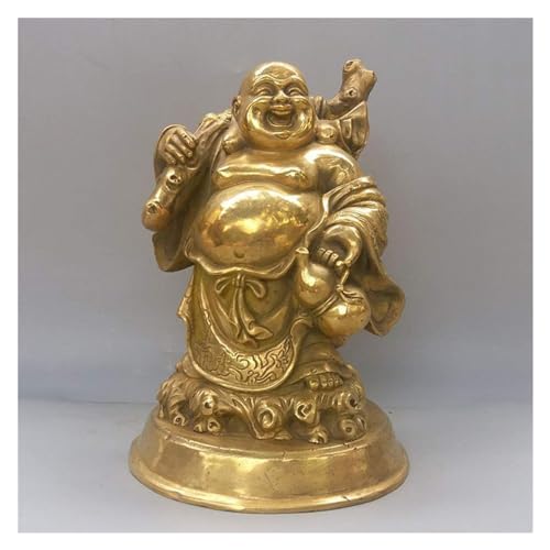Tablette Maitreya Bouddha statue cuivre pur anti stress pour salon