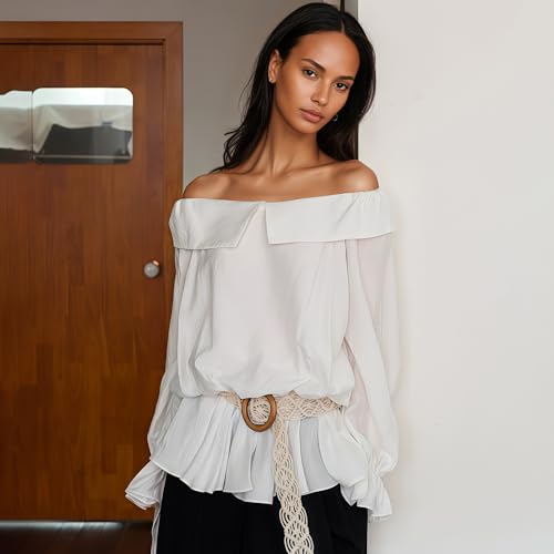 HOTWILL Boho Belt for Women Wide Bohemian Rope Braided Waist Belts Ladies Summer Dress2