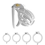 ZeeKoug 4 Anillos Intercambiables, cómodos de Usar, Jaula Deportiva de tamaño M de Estilo Panal de Miel Blanco, Accesorios de Equipo de Yoga para el hogar