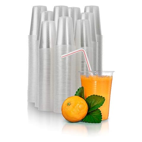 Catergoods 700-Count Bulk Pack - Transparente Kunststoffbecher - Transparente Einwegbecher aus Kunststoff für kalte Getränke Cover