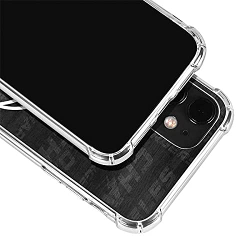 Skinit Clear Phone Case Compatible with iPhone 12 - Officially Licensed NFL Los Angeles Chargers Black & White Design
