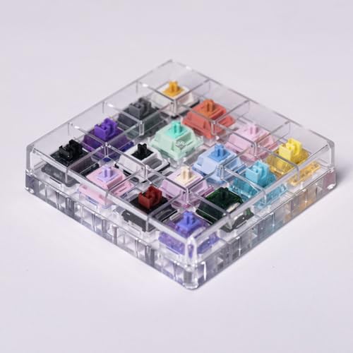 MonsGeek x Akko Acrylic 16-Key Switch Tester Mechanical Keyboards Testing Tool with Dust-Proof Cover