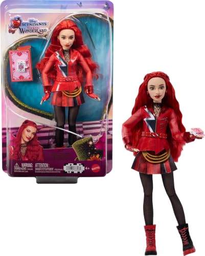 Mattel Disney Descendants: Wicked Wonderland Red Daughter of Queen of Hearts Fashion Doll with Removable Outfit & Accessory Inspired by the Movie
