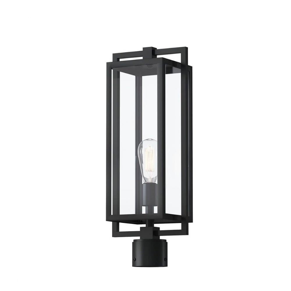 Bailey Street Home 1 Light Outdoor Post Lantern in Transitional Style-21 inches Tall and 8 inches Wide 147-Bel-4436111