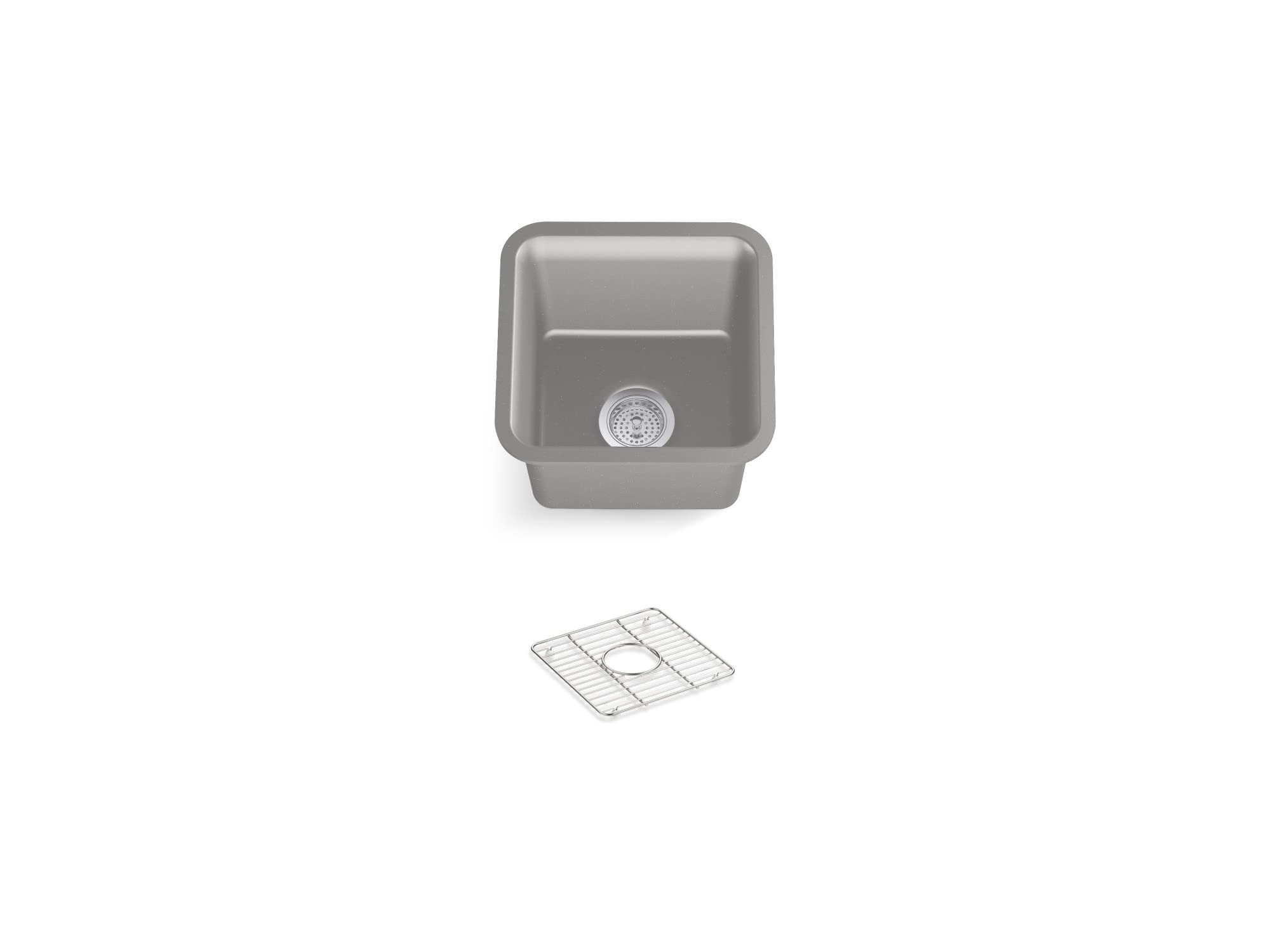 Kohler8223-CM4 Cairn Kitchen Sink, Matte Grey