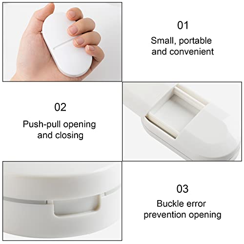 HEAIQUYC Piccole Custodie Portapillole da Viaggio