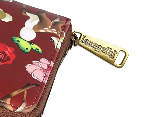 Loungefly Disney Bambi Allover Print Friends and Flowers Zip Around Wallet4