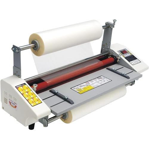 Electric Laminator, Laminator Machine, 0-180? Adjusted Single and Dual Sided, A2+ Four Roller Cold Hot Laminating Machine with LCD Digital Display, for Home Office School Use