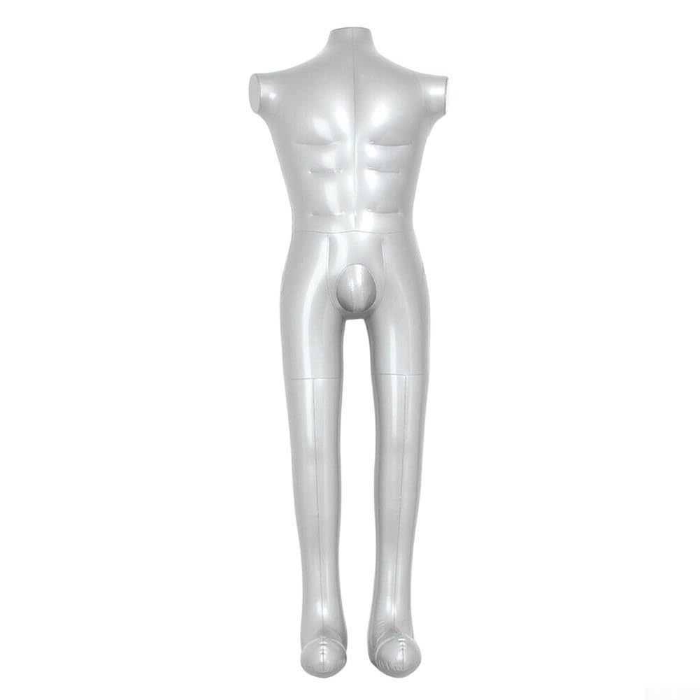 Maniquí masculino inflable de 150cm sin brazos para exhibición de camisas de hombre