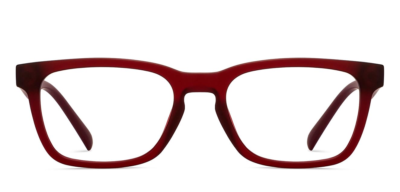 LENSKART BLU | Bluecut Computer Eyeglasses | Maroon Full Rim Rectangular | For Men & Women | Medium | LB E16219 (B0D5BLCGF1) Amazon Price History, Amazon Price Tracker