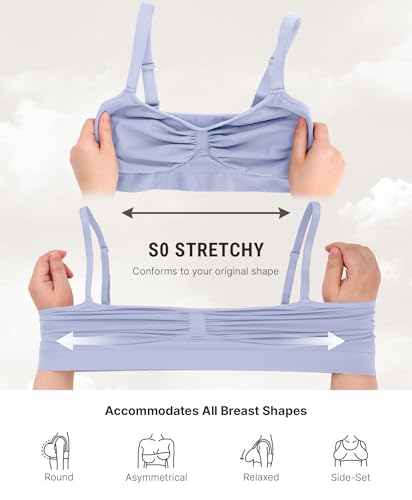 Image of FeelinGirl Bralettes for Women with Support Comfortable Bras No Underwire Seamless Everyday Bras